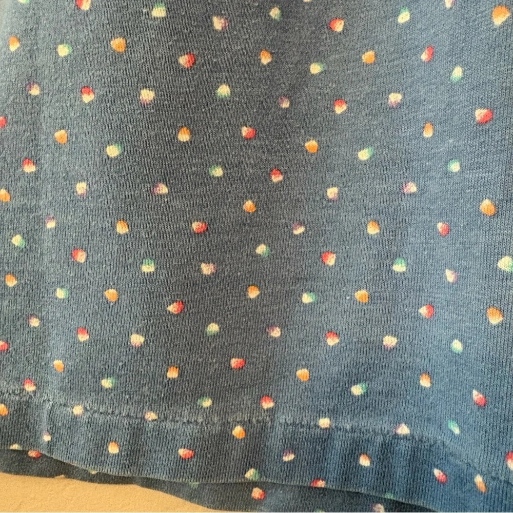 Carter's vintage blue fish button and patch dress size 5